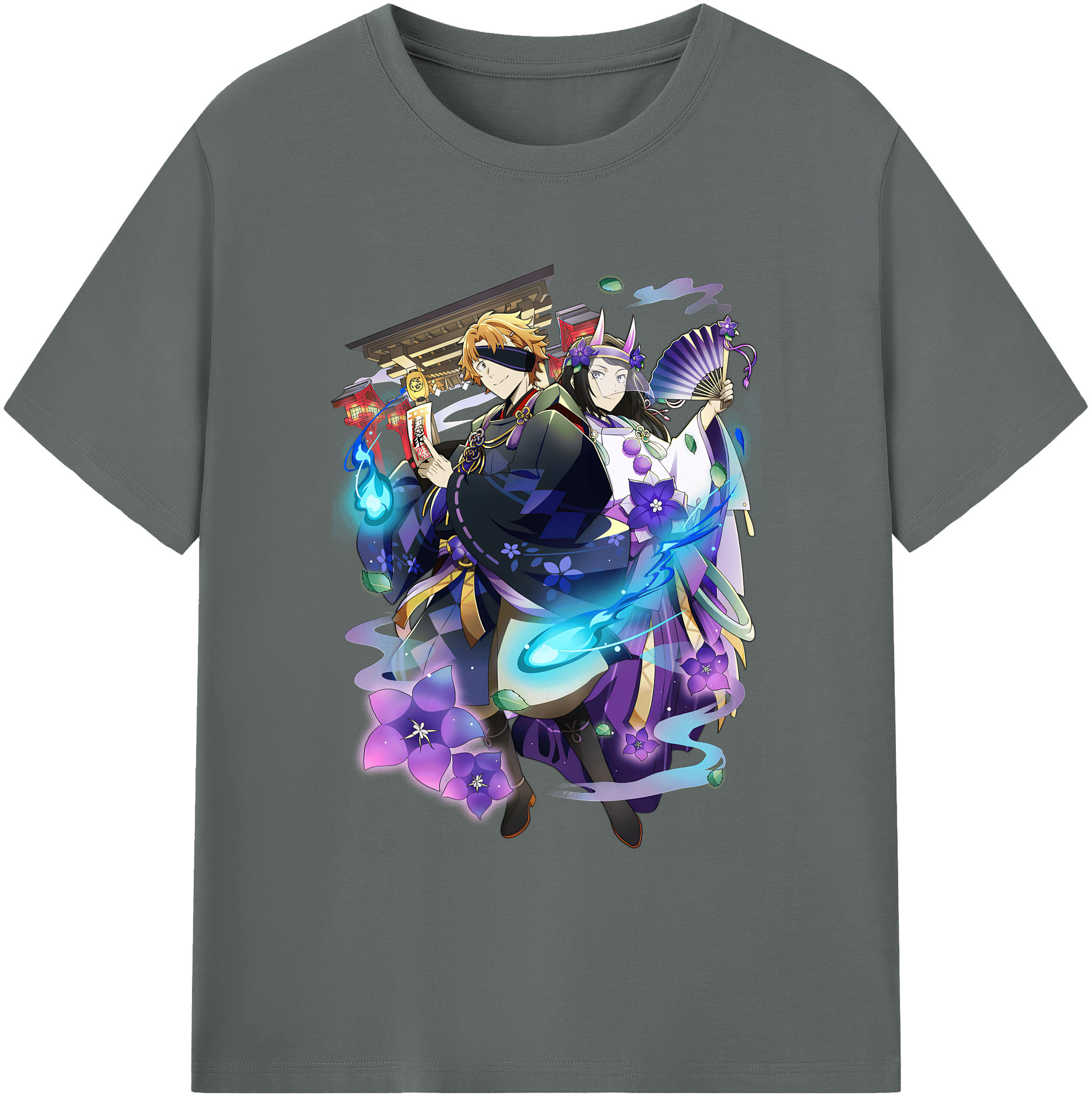（画像用） 文豪ストレイドッグス Bungo Stray Dogs 綿100％ メンズ半袖Tシャツ｜肌触りやわらか＆通気性
